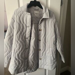 Grey Madewell Quilted Jacket, Small